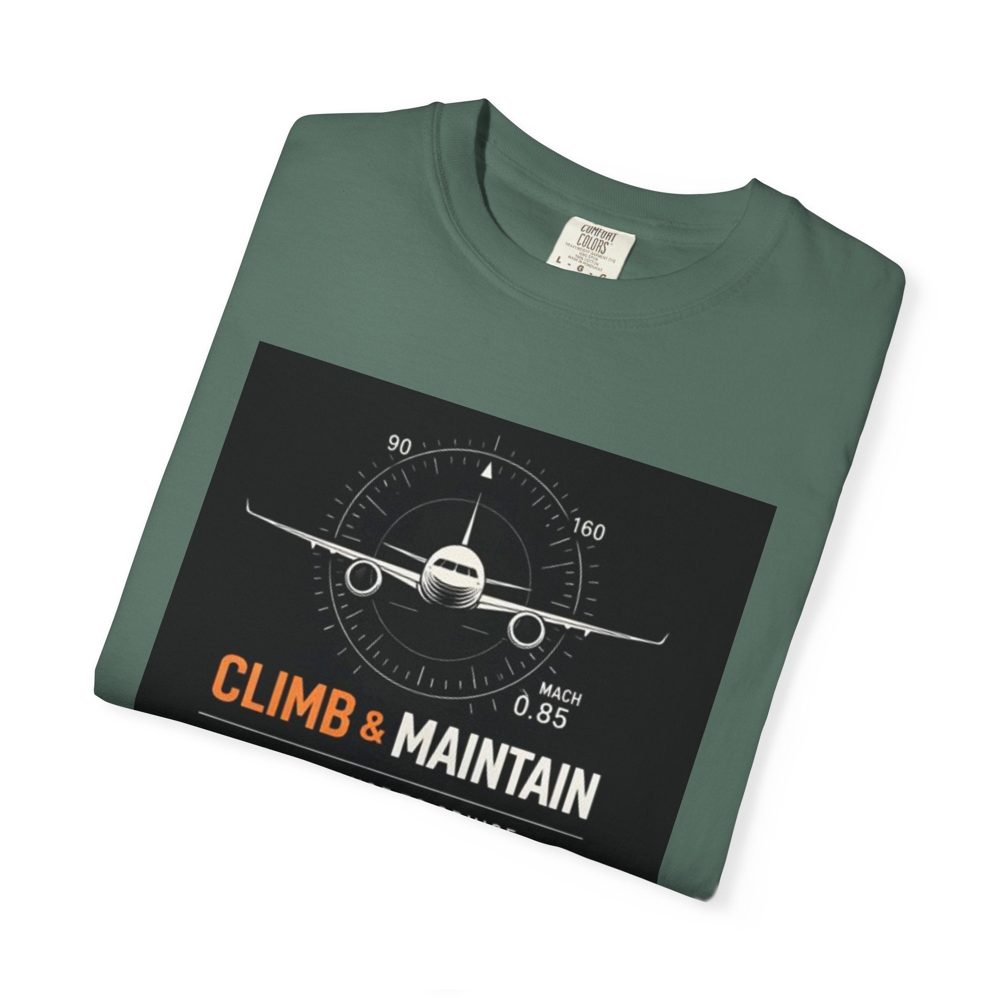 Climb & Maintain Airplane T-Shirt — Aviation Pilot Graphic Tee