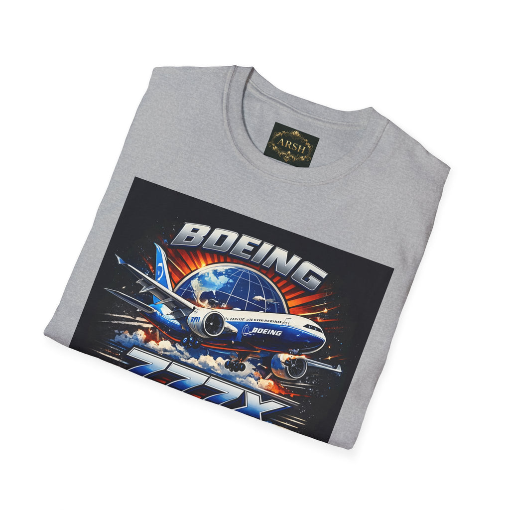 Boeing 777X Retro Jet T-Shirt — Airplane Pilot Aviation Tee