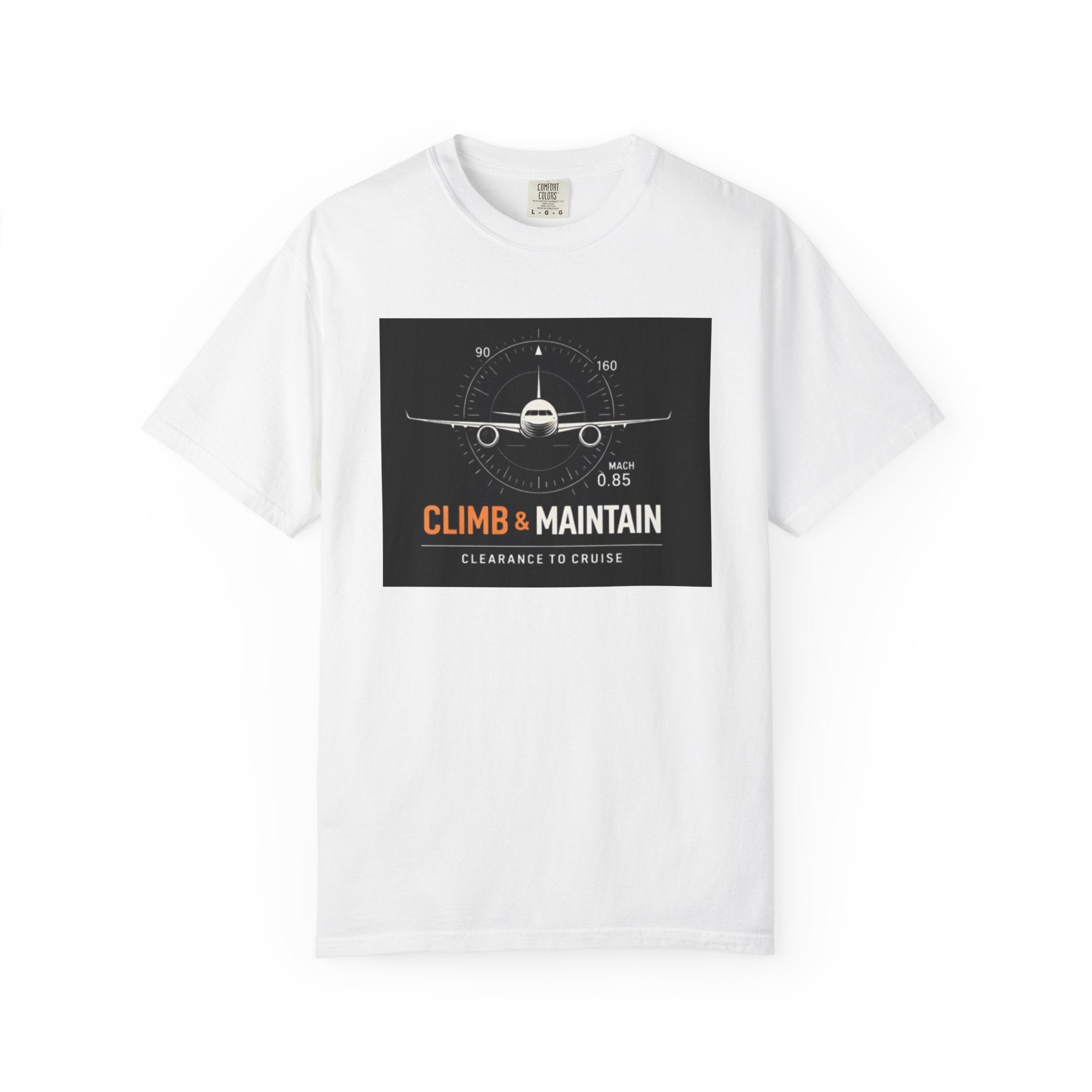 Climb & Maintain Airplane T-Shirt — Aviation Pilot Graphic Tee