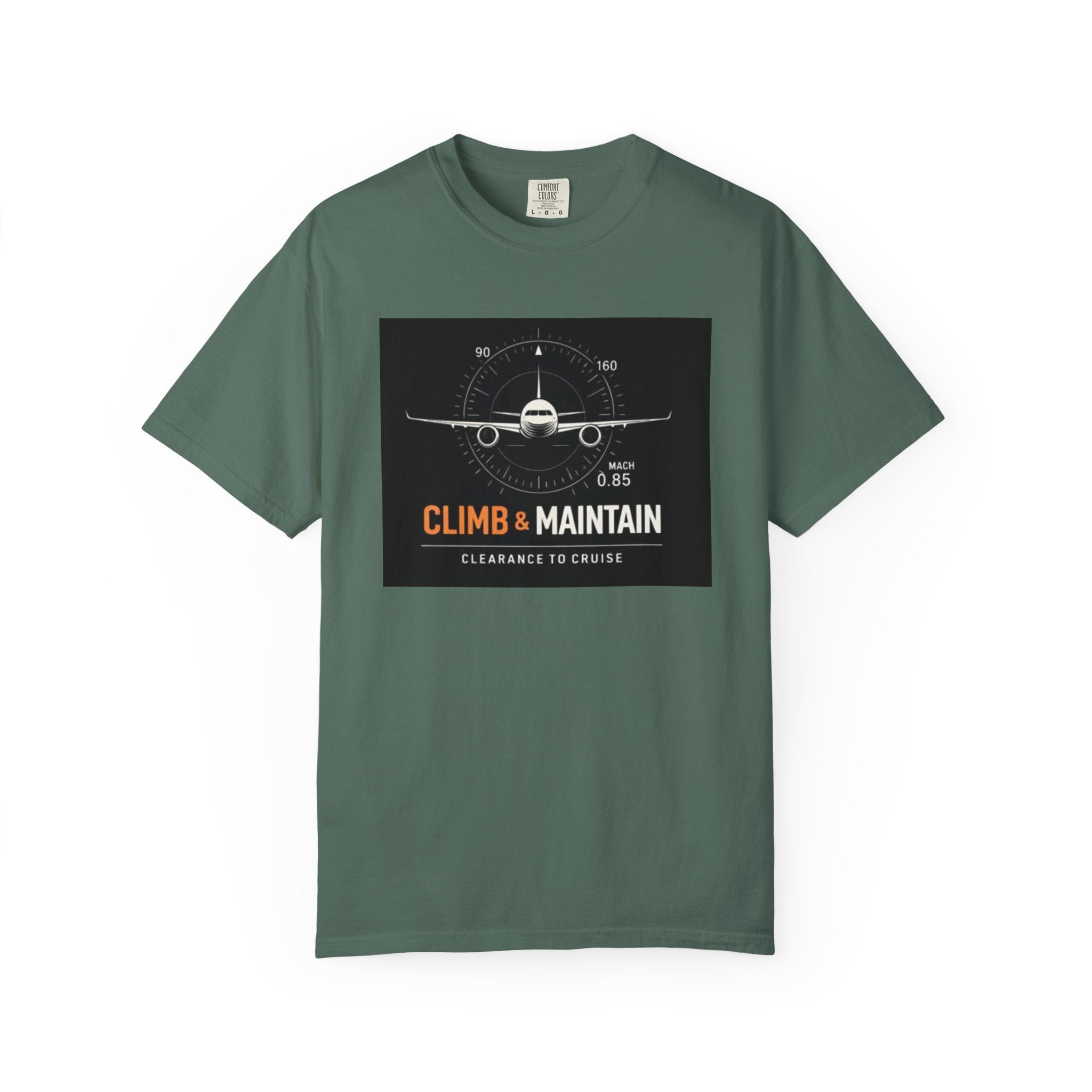 Climb & Maintain Airplane T-Shirt — Aviation Pilot Graphic Tee