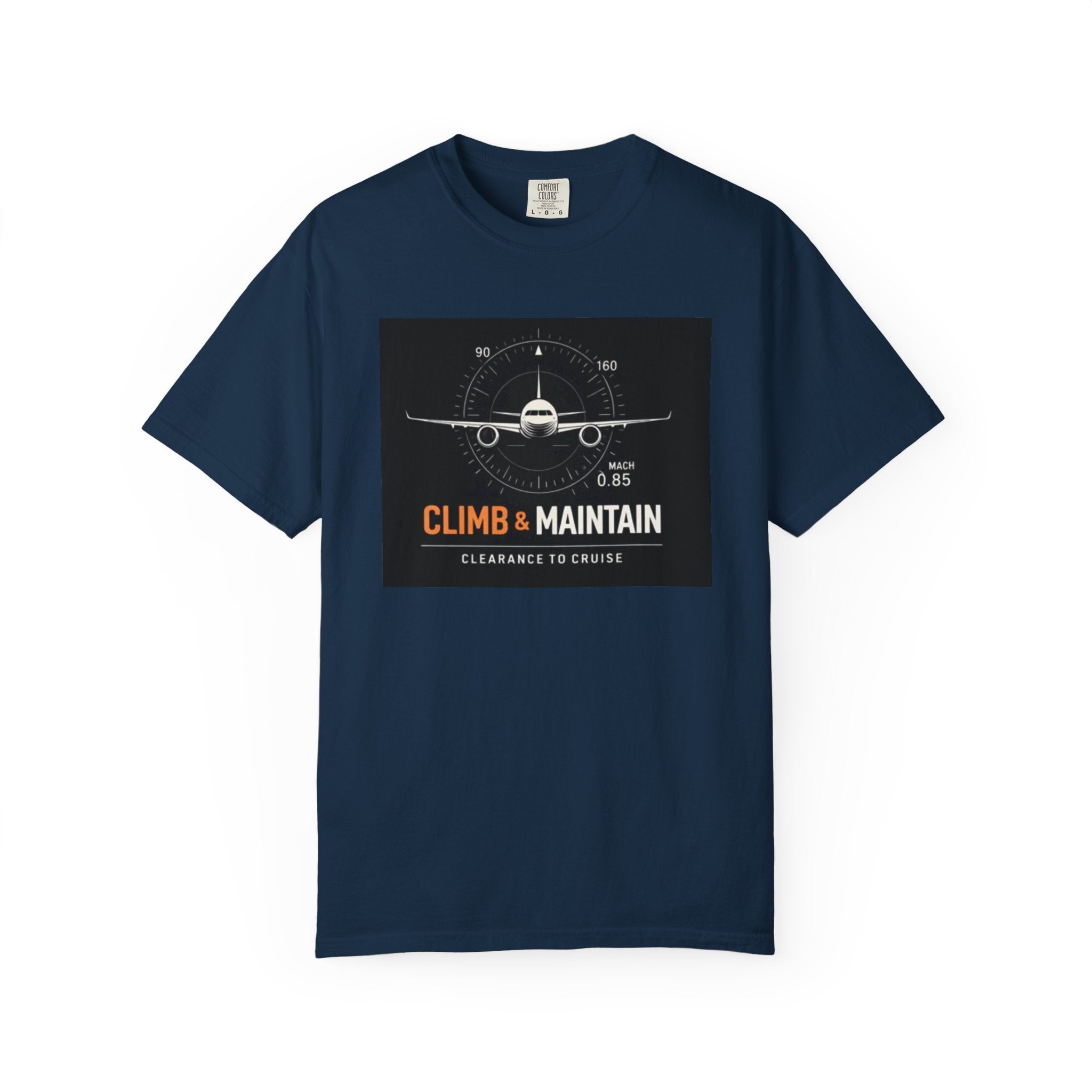 Climb & Maintain Airplane T-Shirt — Aviation Pilot Graphic Tee