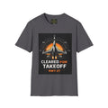 Cleared for Takeoff T-Shirt — RWY 27 Jet Fighter Aviation Graphic Tee