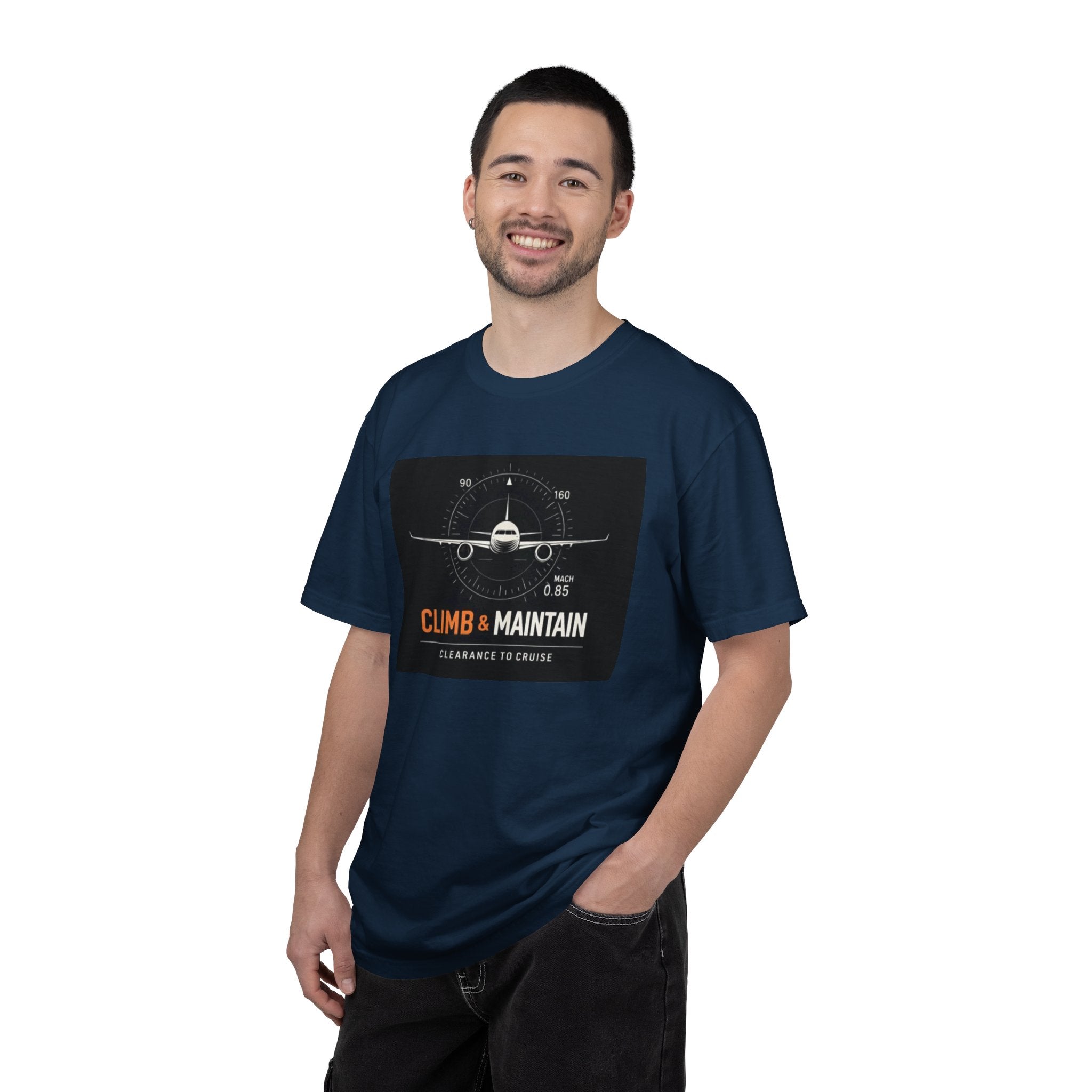 Climb & Maintain Airplane T-Shirt — Aviation Pilot Graphic Tee