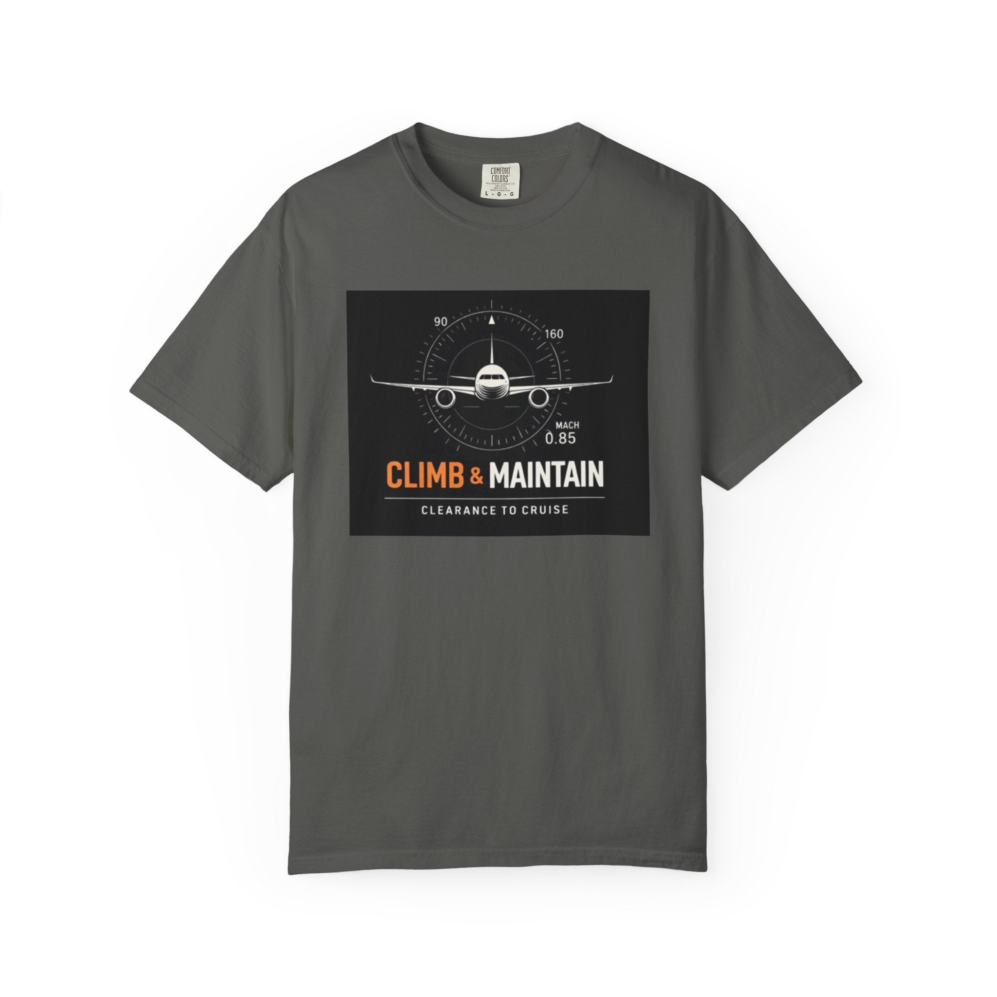 Climb & Maintain Airplane T-Shirt — Aviation Pilot Graphic Tee