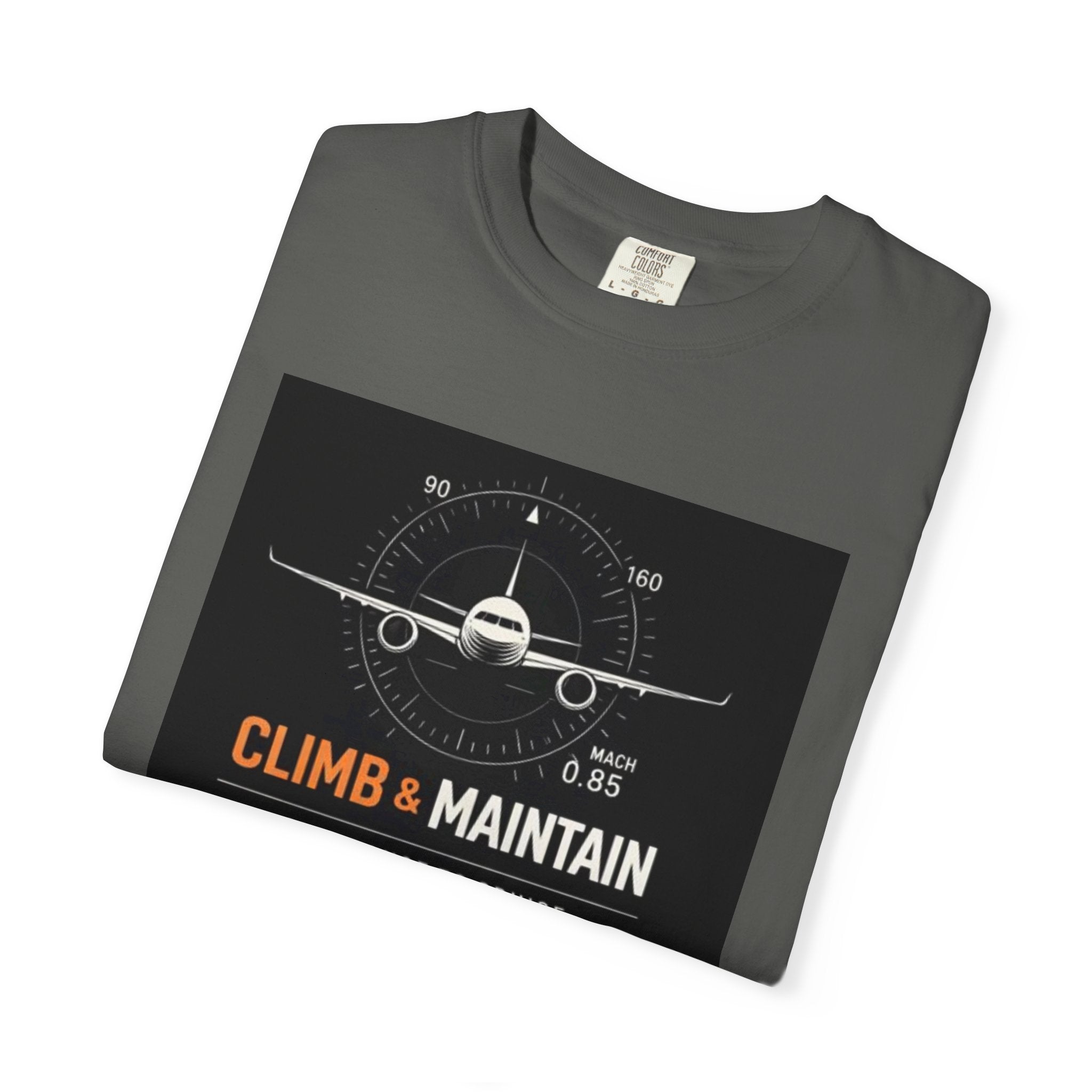 Climb & Maintain Airplane T-Shirt — Aviation Pilot Graphic Tee