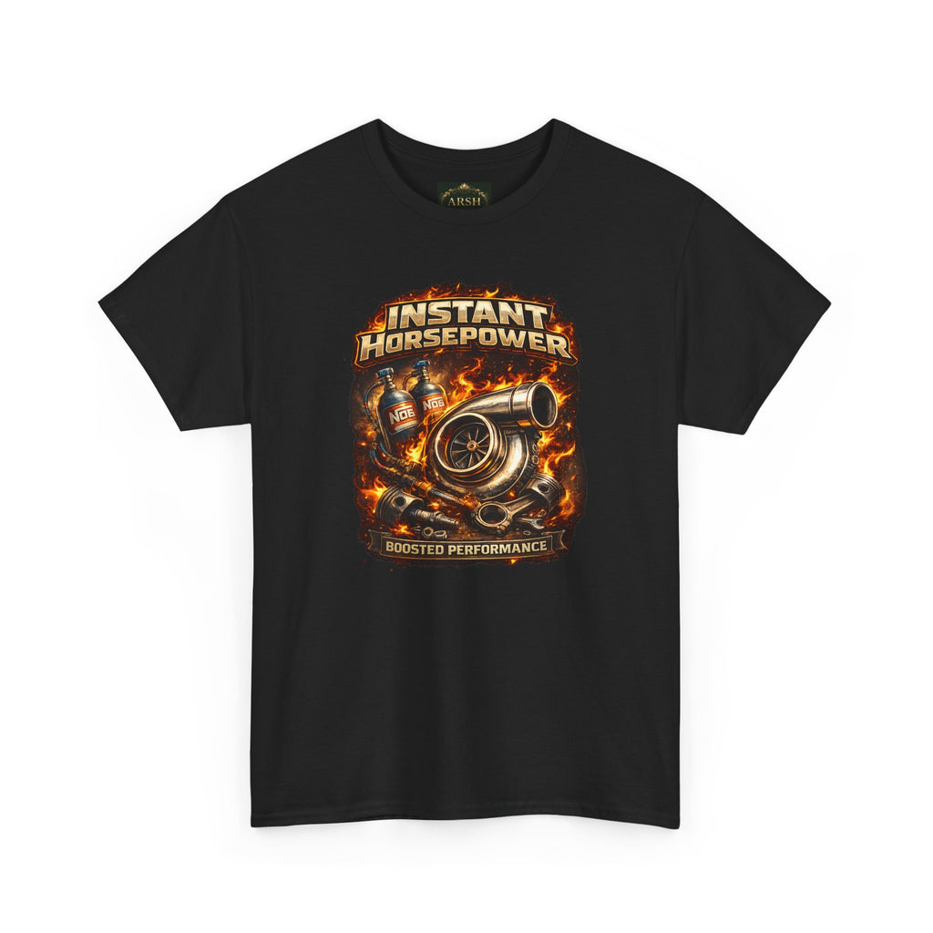 Instant Horsepower T-Shirt — Turbocharger Engine Racing Tee