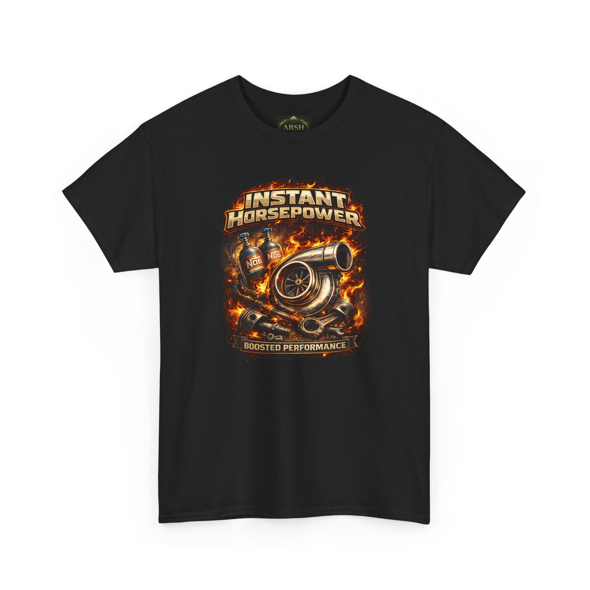 Instant Horsepower T-Shirt — Turbocharger Engine Racing Tee