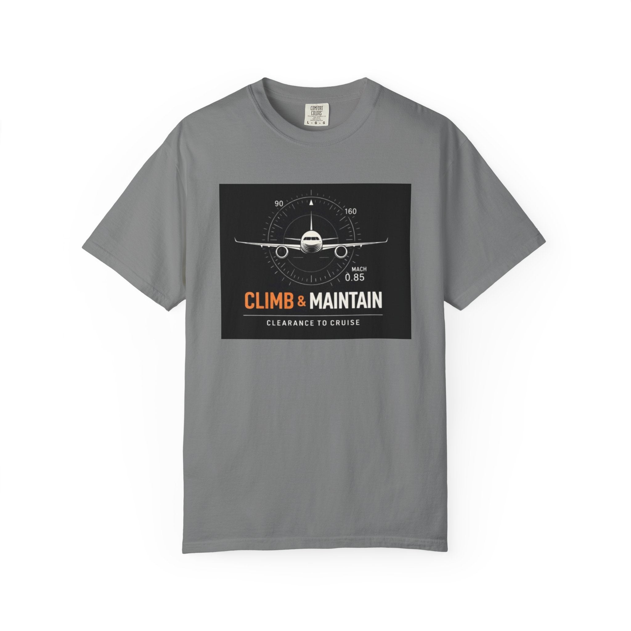 Climb & Maintain Airplane T-Shirt — Aviation Pilot Graphic Tee