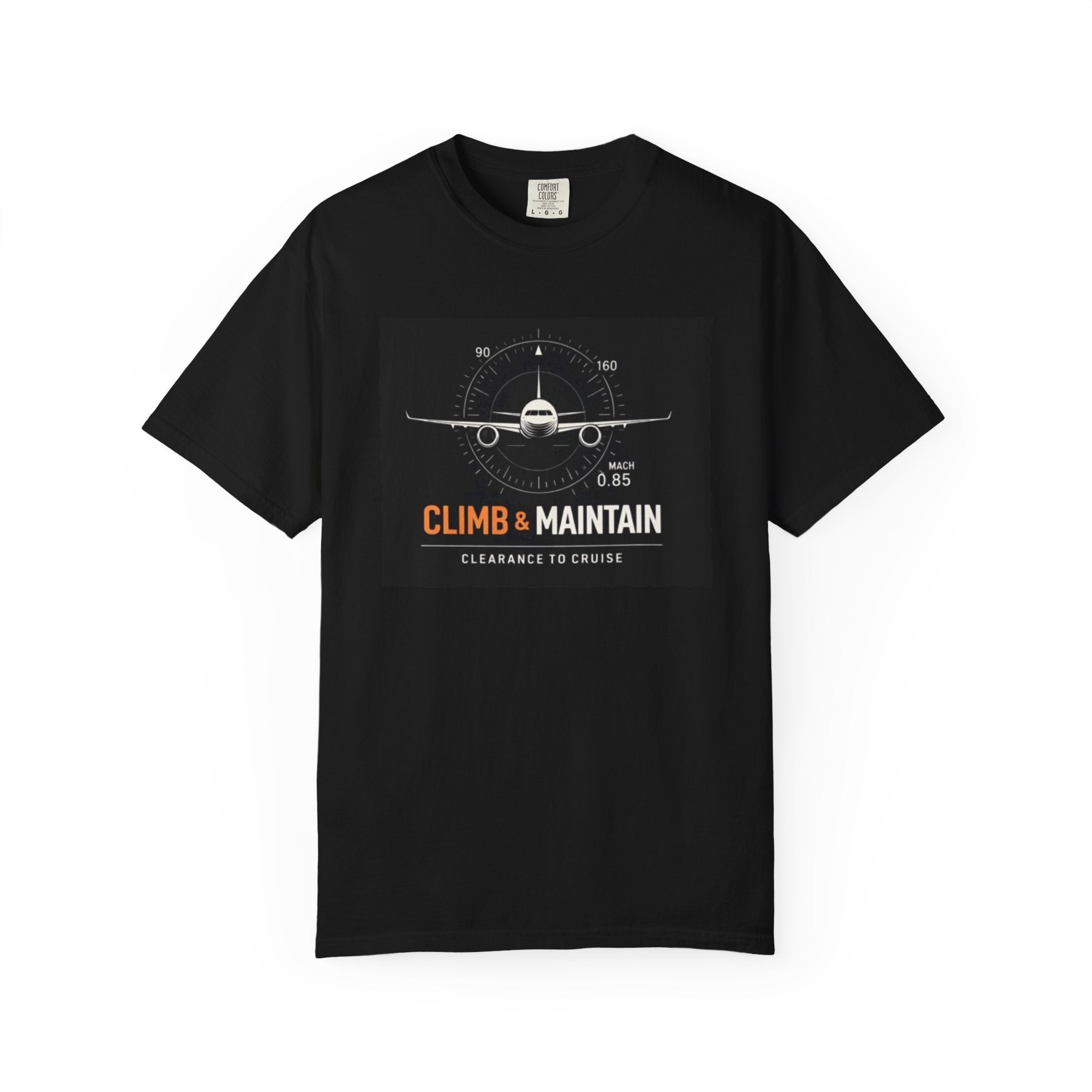 Climb & Maintain Airplane T-Shirt — Aviation Pilot Graphic Tee