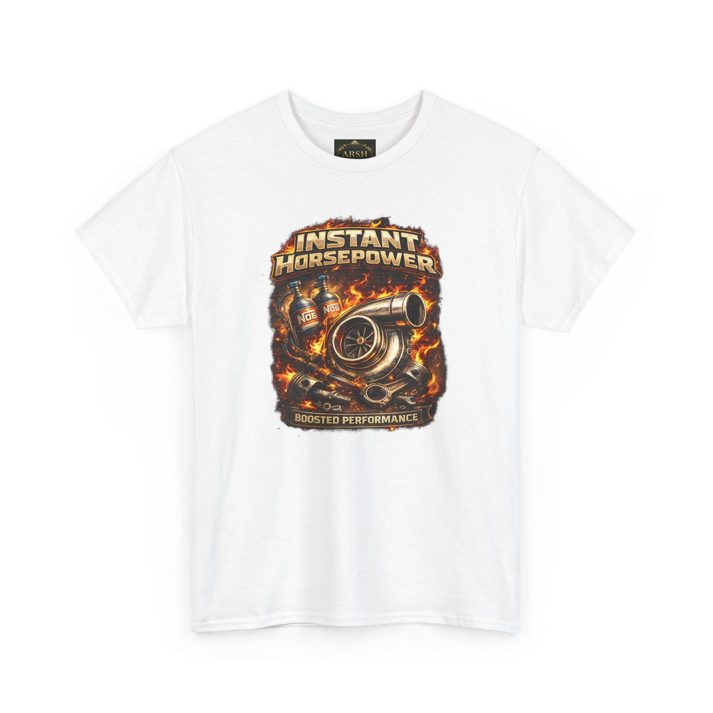 Instant Horsepower T-Shirt — Turbocharger Engine Racing Tee