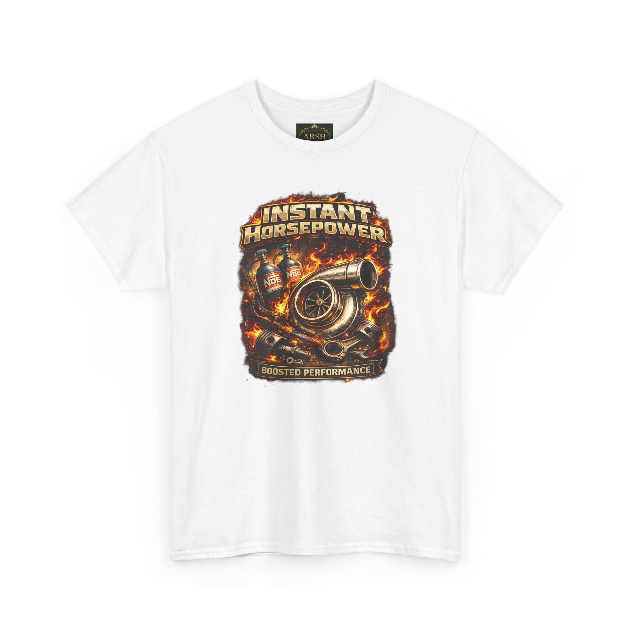 Instant Horsepower T-Shirt — Turbocharger Engine Racing Tee