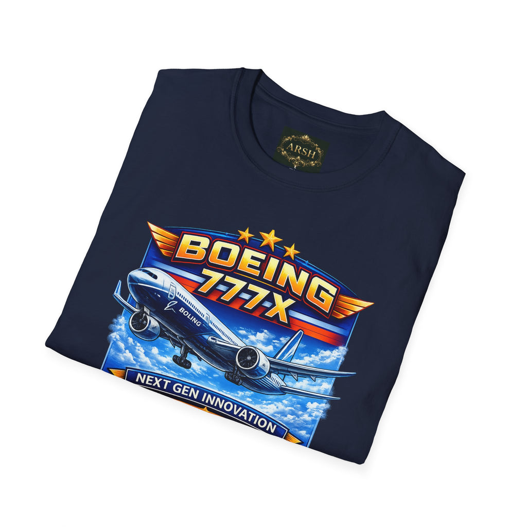 Boeing 777X Aviation T-Shirt — Next-Gen Innovation Plane Graphic Tee