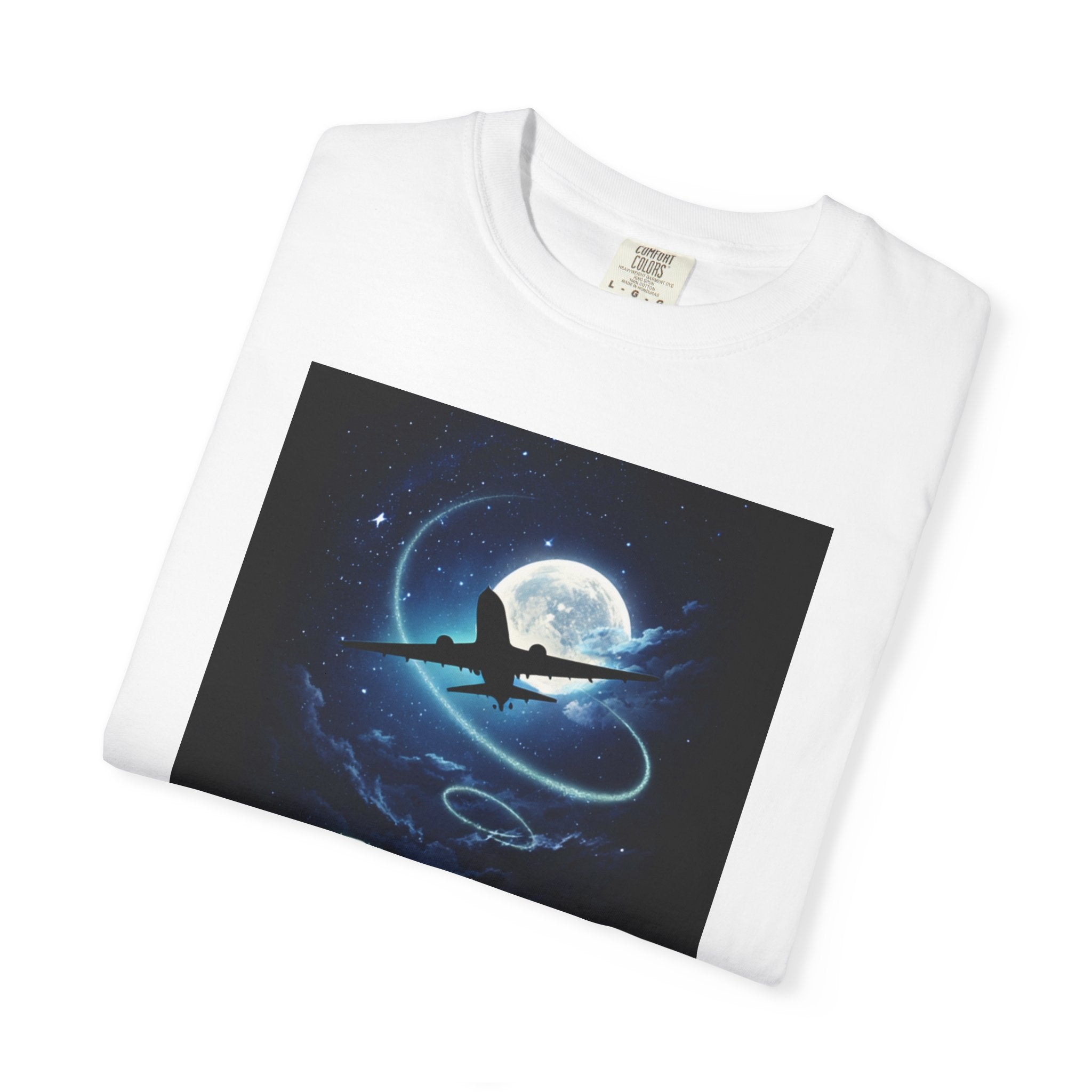 Aviation Moon T-Shirt — "Fly Where Dreams Take You" Graphic Tee